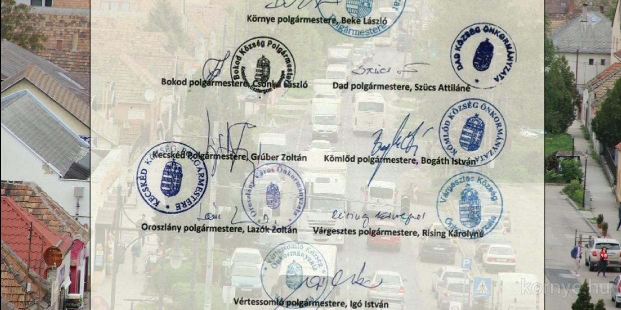 Polgármesterek az elkerülő útért