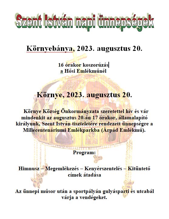 Szent István napi ünnepségek