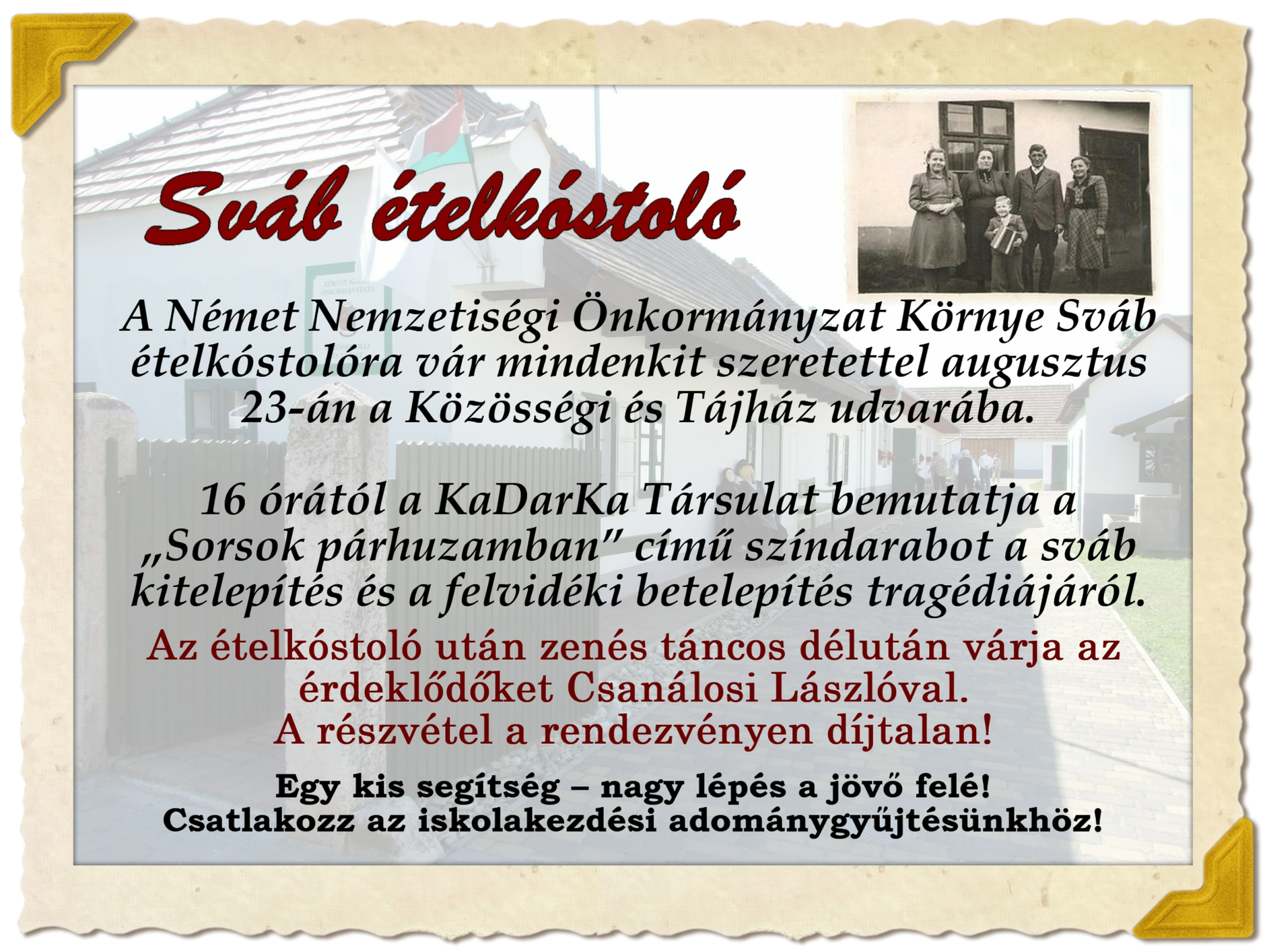 Sváb ételkóstoló