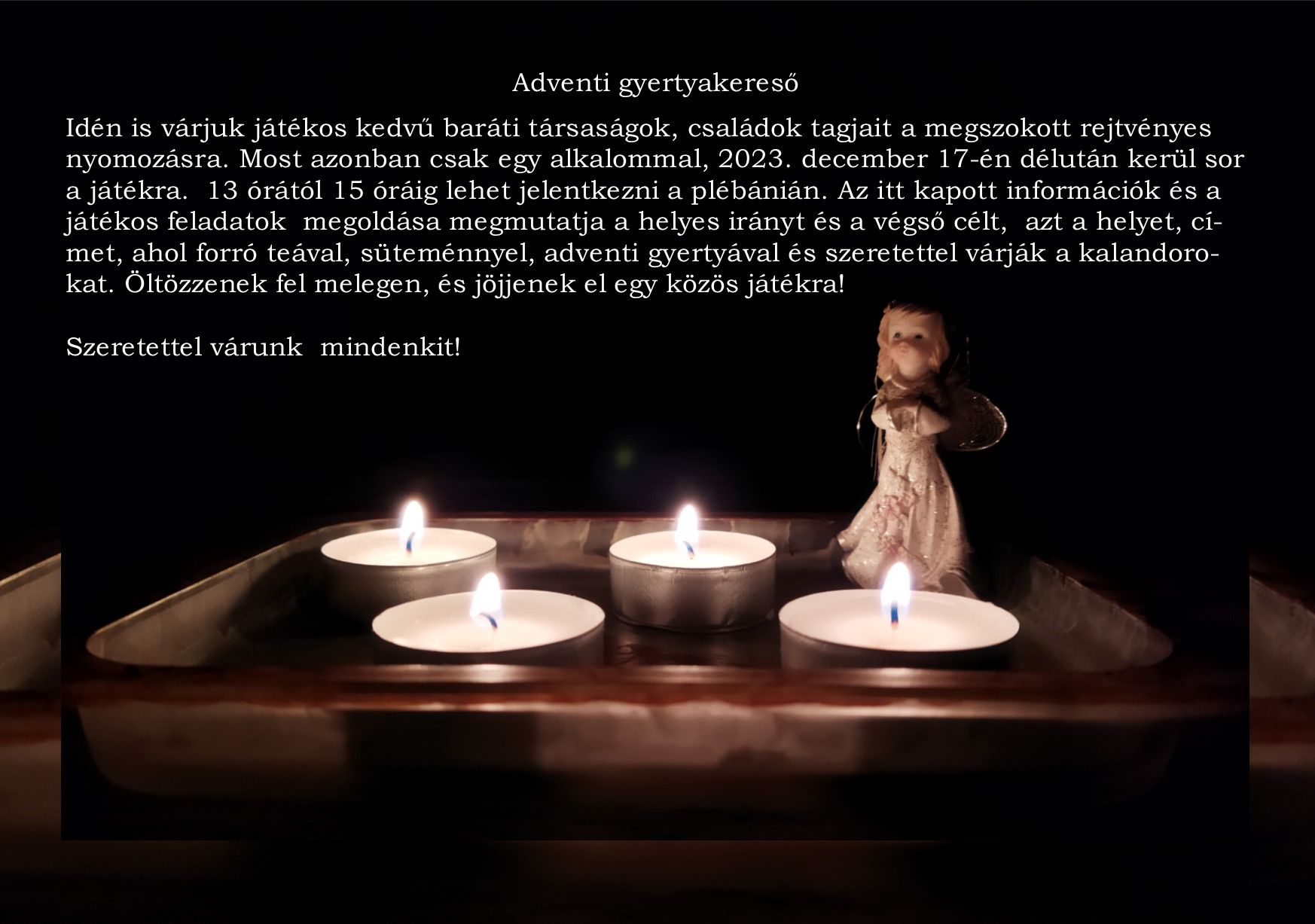 Adventi gyertyakereső